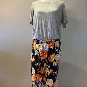 Splendid | Floral Color Block Jumpsuit